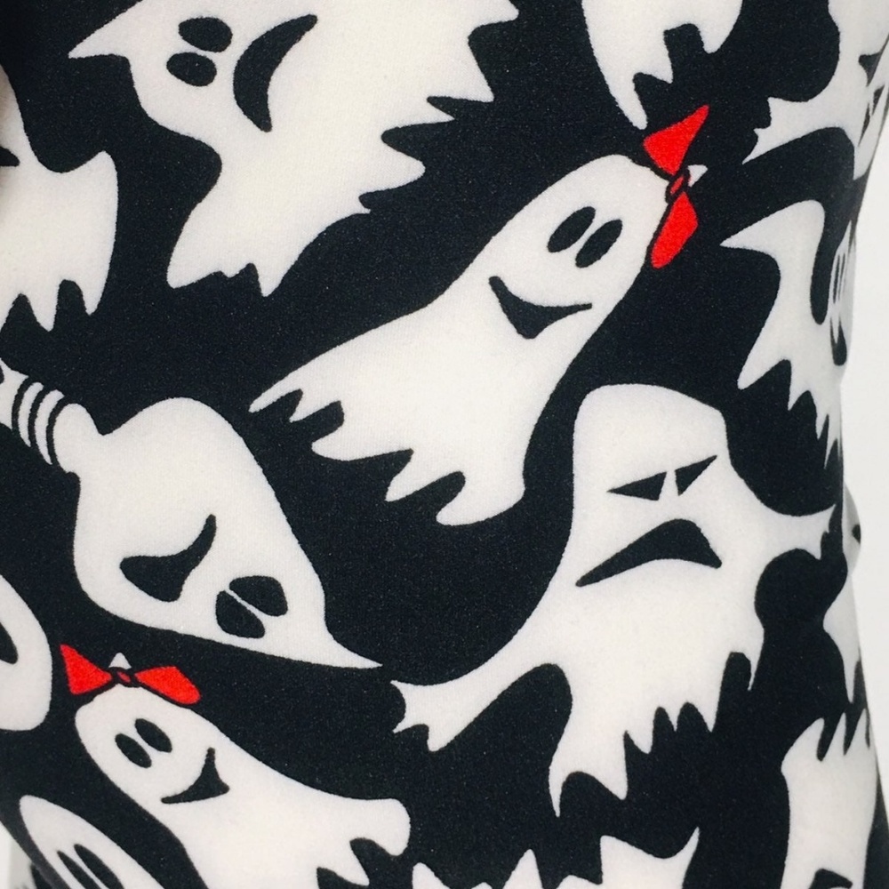 👻 L NEW Girls Halloween Ghost Leggings Costume, Yoga Pants, Tights - Picture 4 of 4